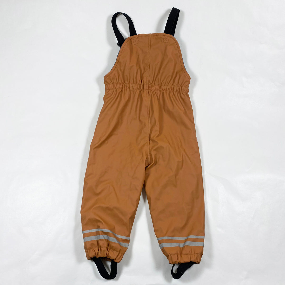 Zara camel fleece-lined rain trousers 18-24M/92 3
