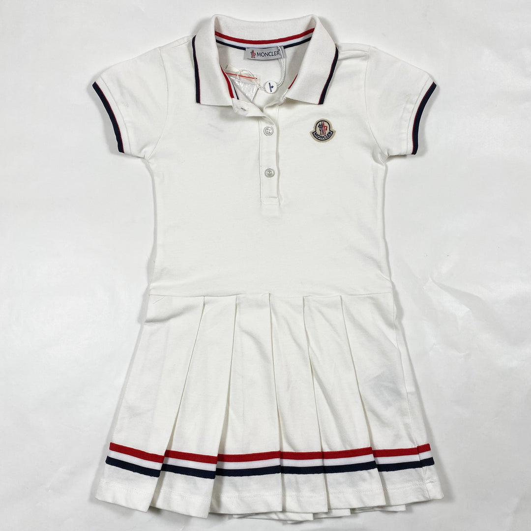 Moncler white pleated tennis dress Second Season 5Y/110 1