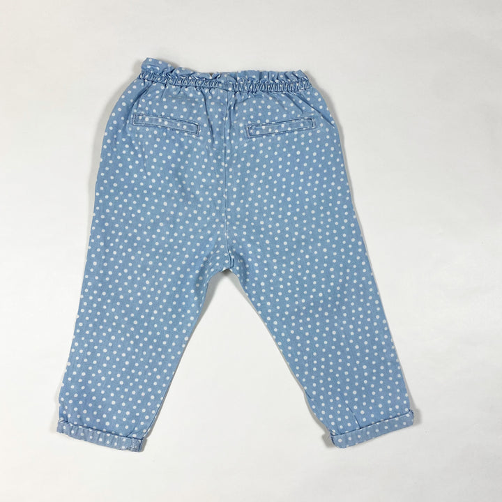 Zara light blue polkadot jeans 18-24M/92 2