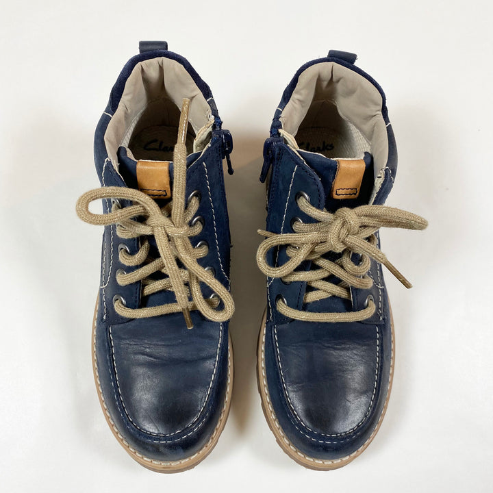 Clarks navy boots 29 2