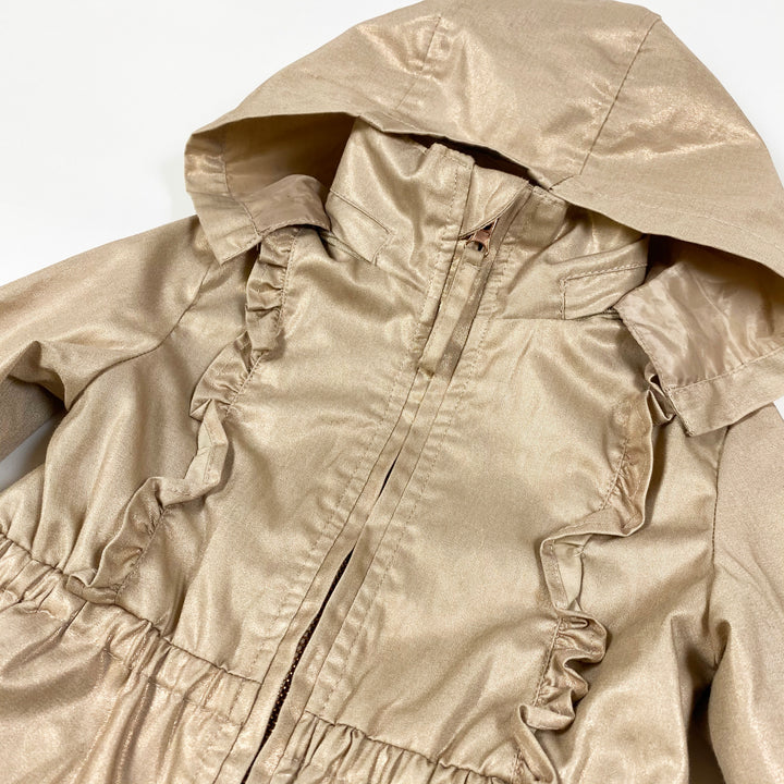 Charanga bronze frill spring jacket with hidable hood 104/3-4Y