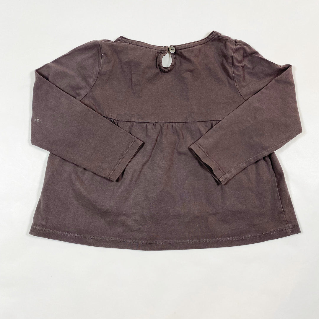 Tocoto Vintage taupe cat blouse 18M 4