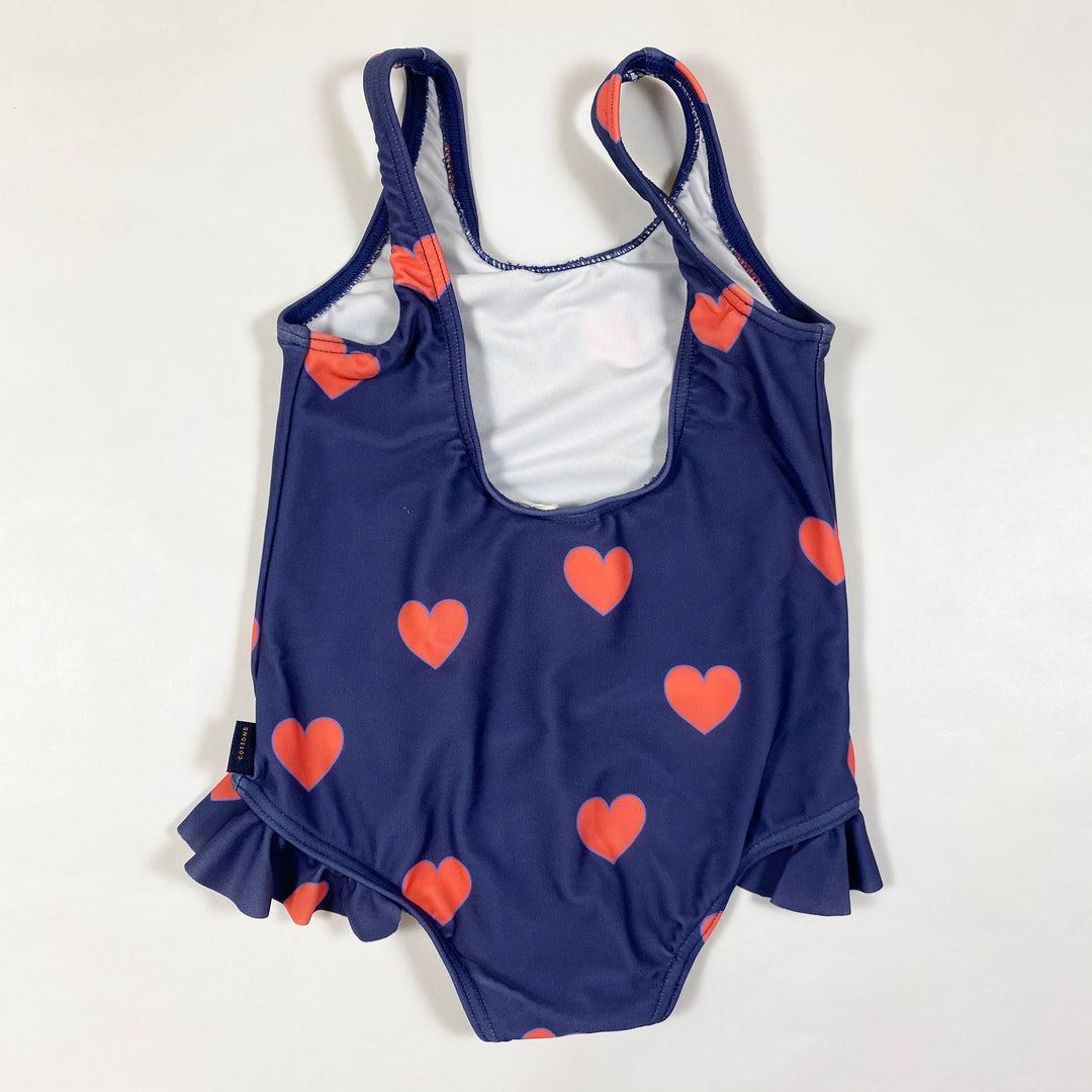 Tiny Cottons hearts frill swimsuit UPF50+ Second Season 2Y 2