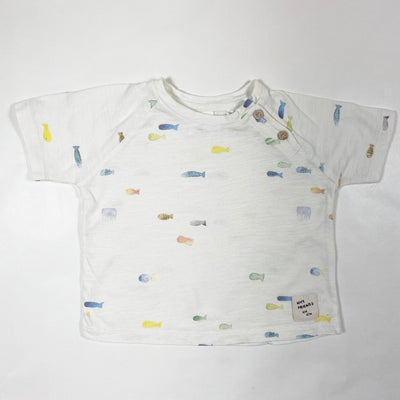 Zara fish t-shirt 9-12M/80 1