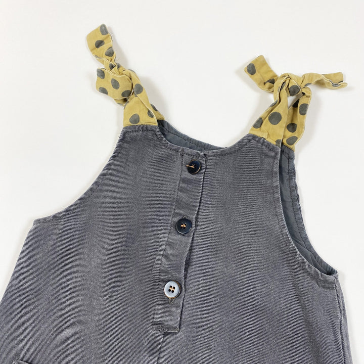 Zara faded dark grey denim dungarees 12-18M/86