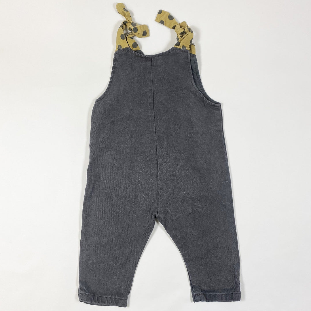 Zara faded dark grey denim dungarees 12-18M/86