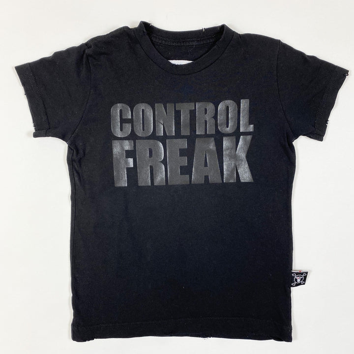 Nununu World distressed Control Freak print T-shirt  2-3Y