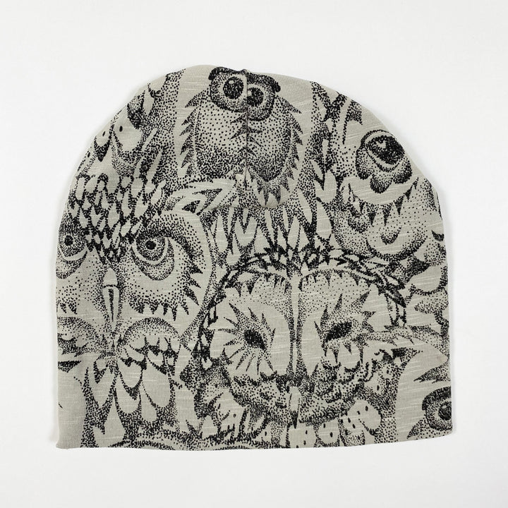 Soft Gallery  graue Drizzle AOP Owl Print Mütze 1 (1-3Y)