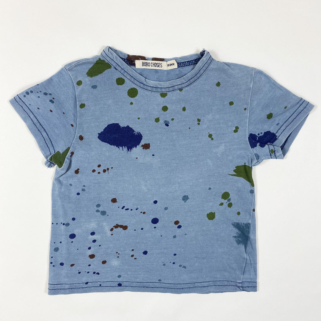Bobo Choses  blue splash print T-shirt  18-24M/86cm