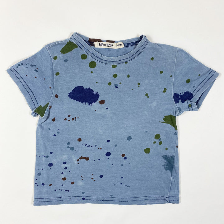 Bobo Choses  blue splash print T-shirt  18-24M/86cm