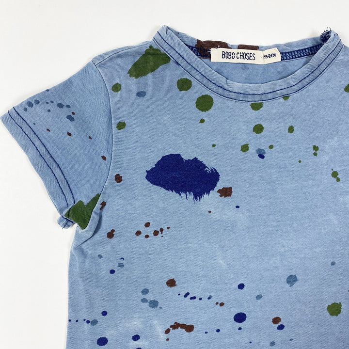Bobo Choses  blue splash print T-shirt  18-24M/86cm