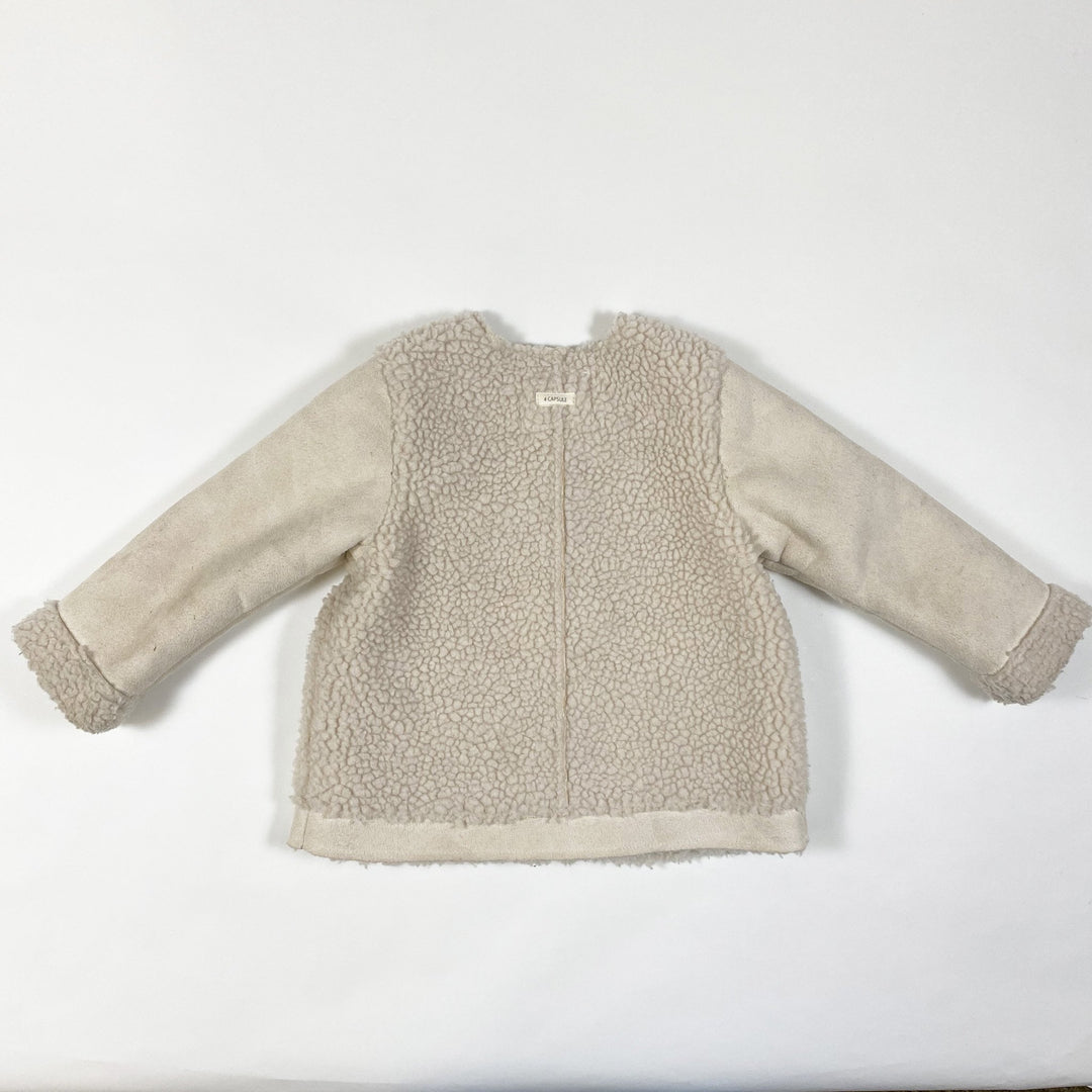 Zara beige faux fur shearling jacket 12-18M/86