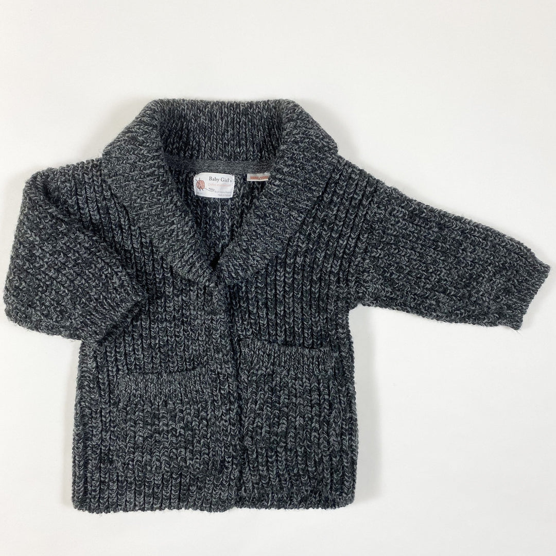 Zara grey heavy knit cardigan 18-24M/92