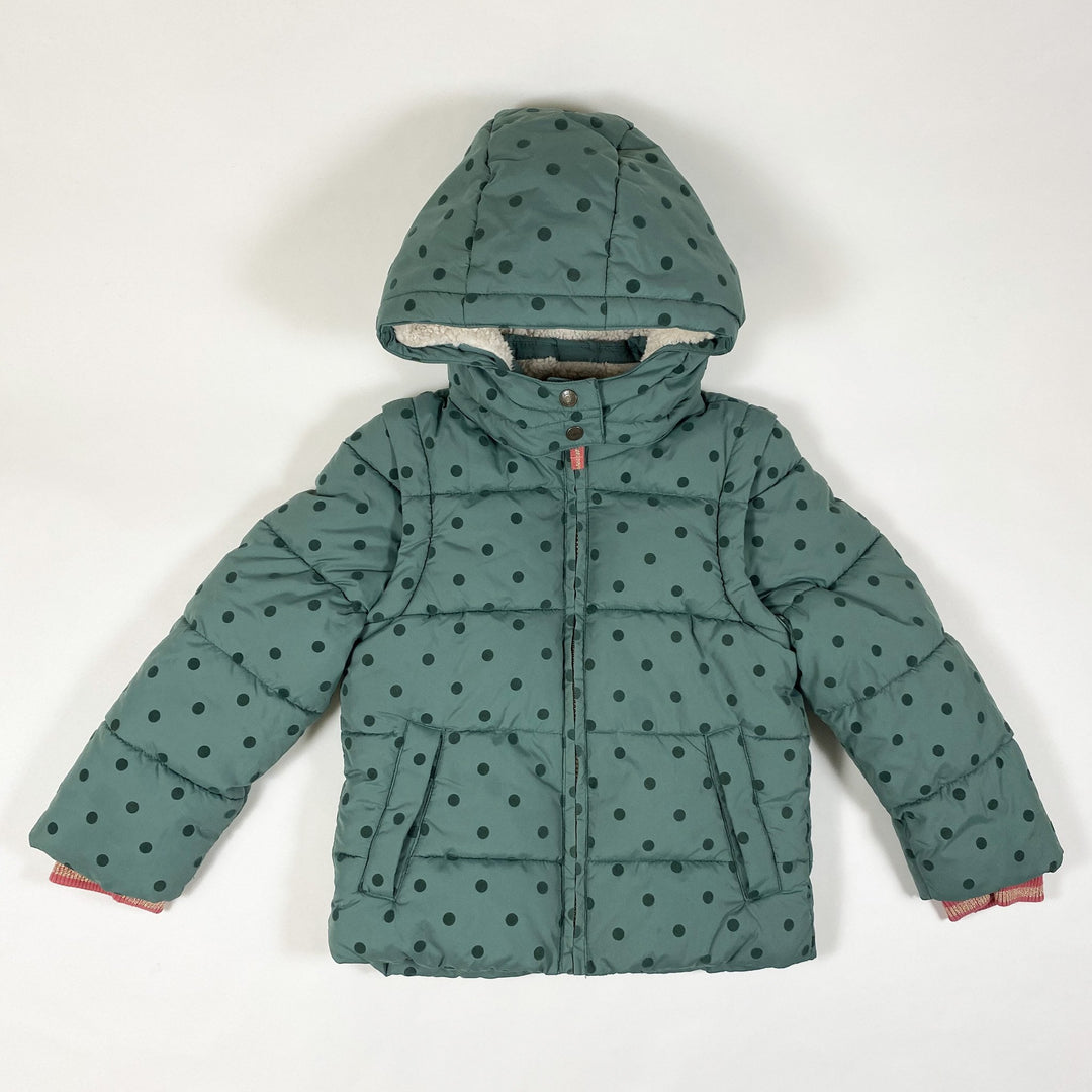 Mini Boden two in one padded jacket with zip-off sleeves so that it can be worn as a gilet 4-5Y/110