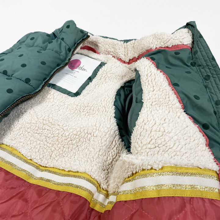 Mini Boden two in one padded jacket with zip-off sleeves so that it can be worn as a gilet 4-5Y/110
