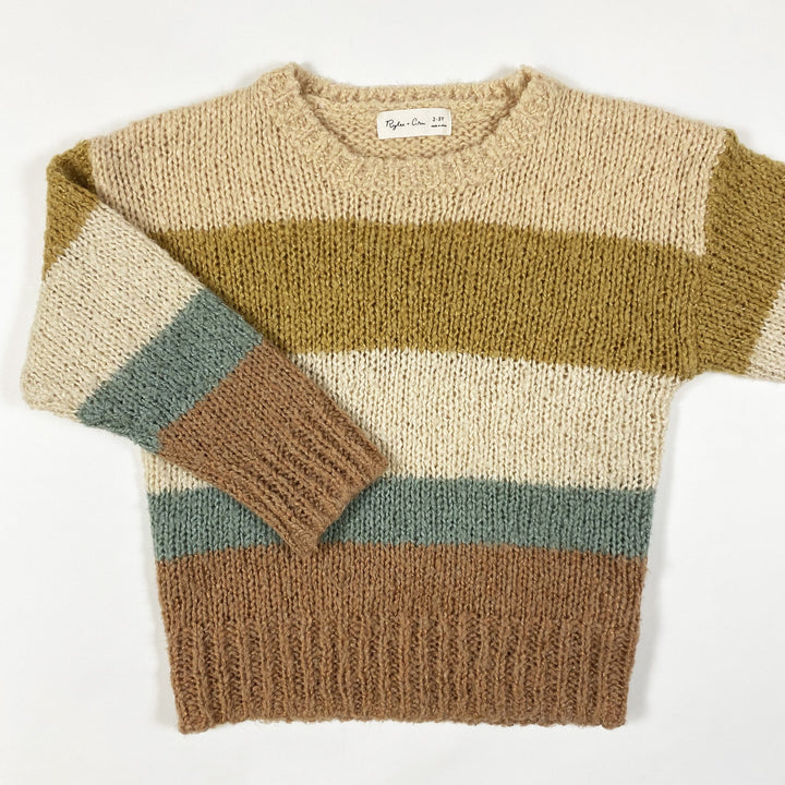Rylee + Cru multicolour Aspen striped sweater size 2-3Y
