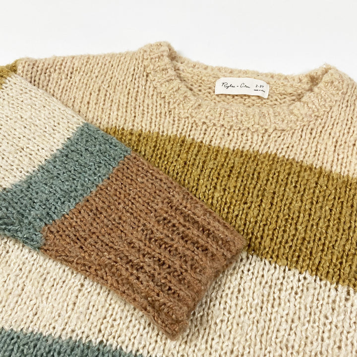 Rylee + Cru multicolour Aspen striped sweater size 2-3Y