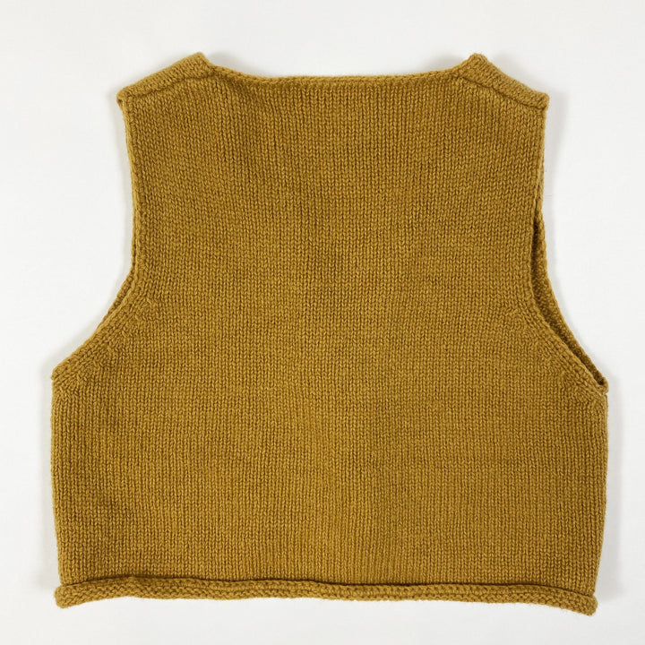 Ketiketa mustard wool knit vest 4Y