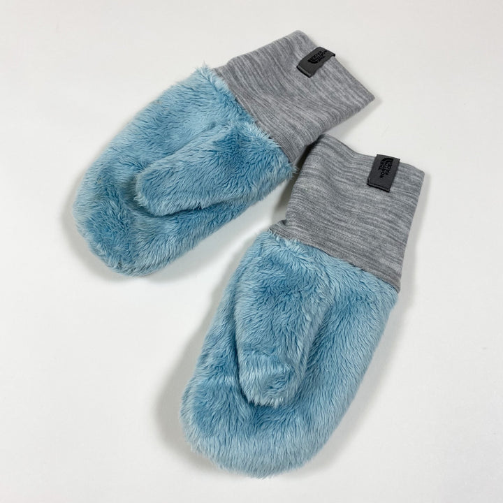 The North Face baby blue plush mittens 4T/4B