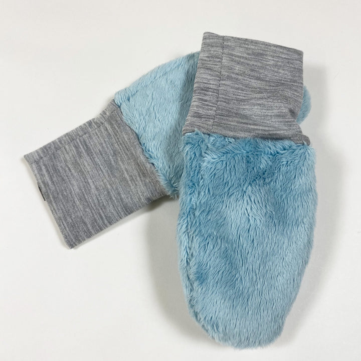 The North Face baby blue plush mittens 4T/4B