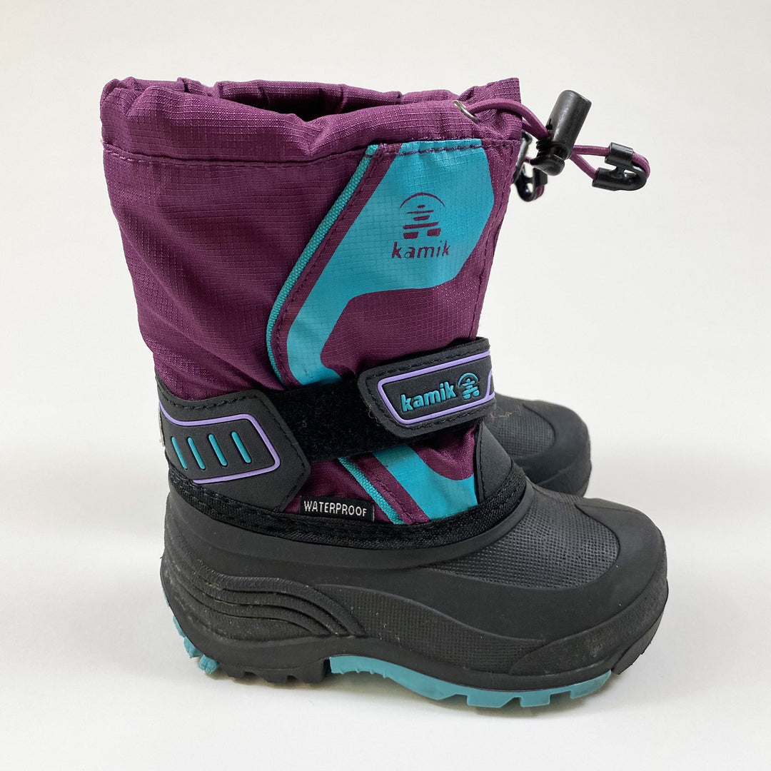 Kamik purple waterproof winter boots with removable lining US 9