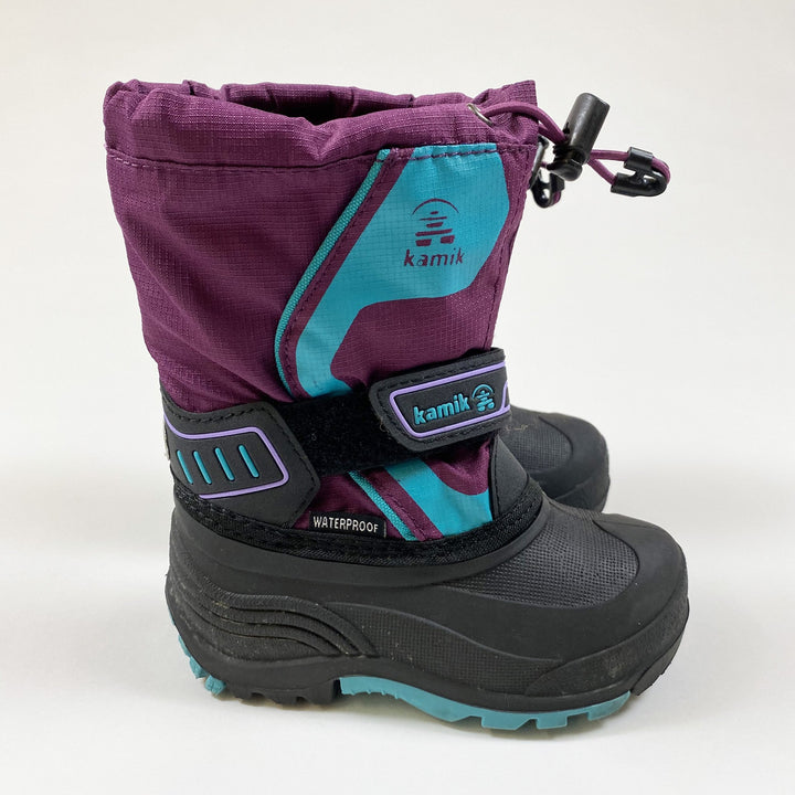 Kamik purple waterproof winter boots with removable lining US 9