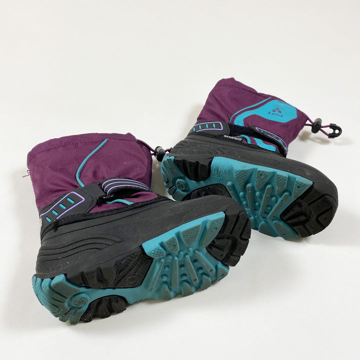 Kamik purple waterproof winter boots with removable lining US 9