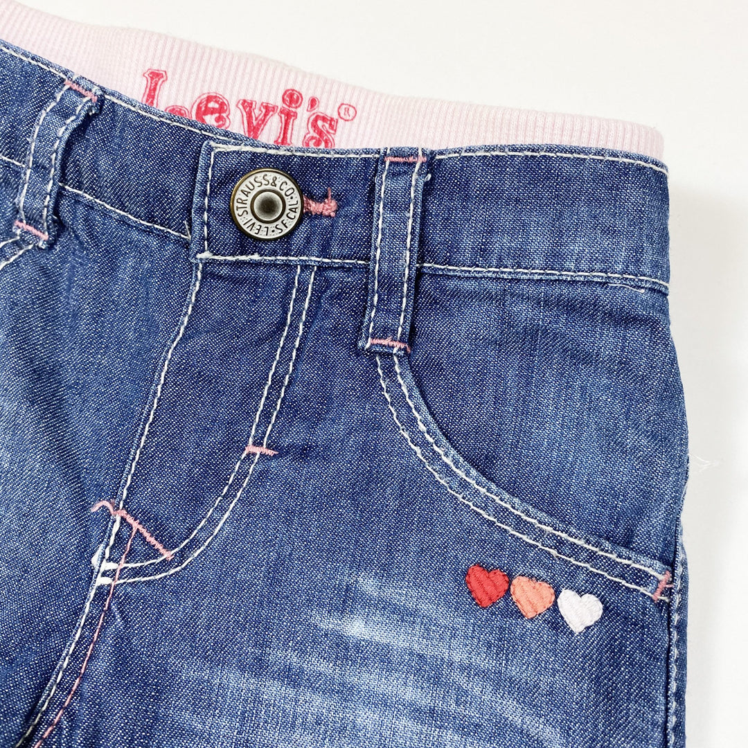 Levi's girls blue denim with soft lining 12M