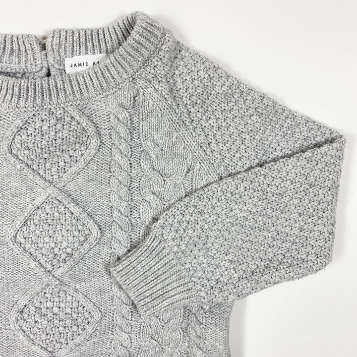 Jamie Kay light grey cable knit jumper diff. sizes