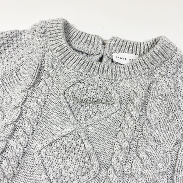 Jamie Kay light grey cable knit jumper diff. sizes