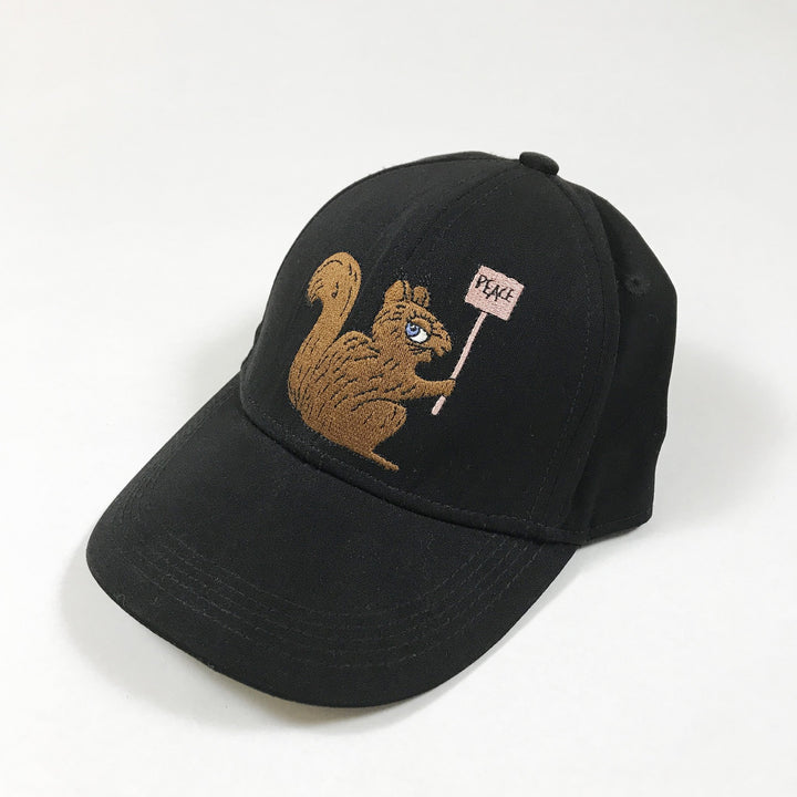 Mini Rodini black no war squirrel cap 48-50