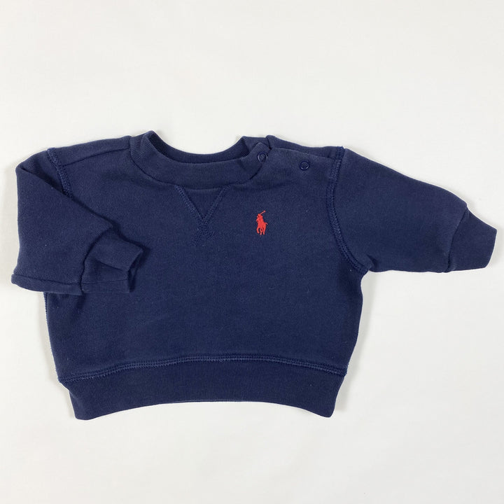 Ralph Lauren navy french terry sweatshirt 3M