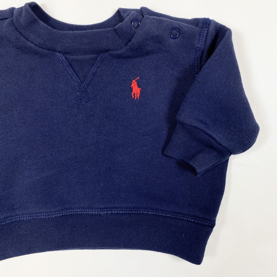 Ralph Lauren navy french terry sweatshirt 3M