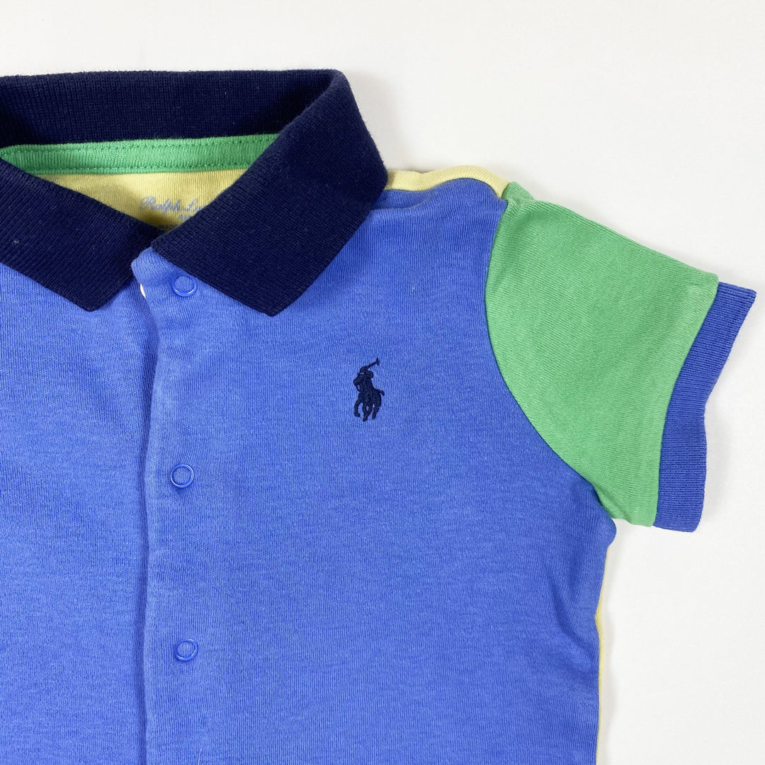 Ralph Lauren colour block kurzer Polo-Overall 9M