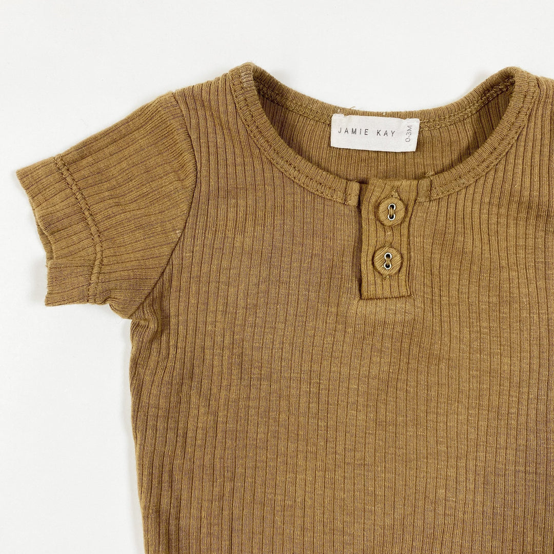 Jamie Kay caramel rib short-sleeved body 0-3M