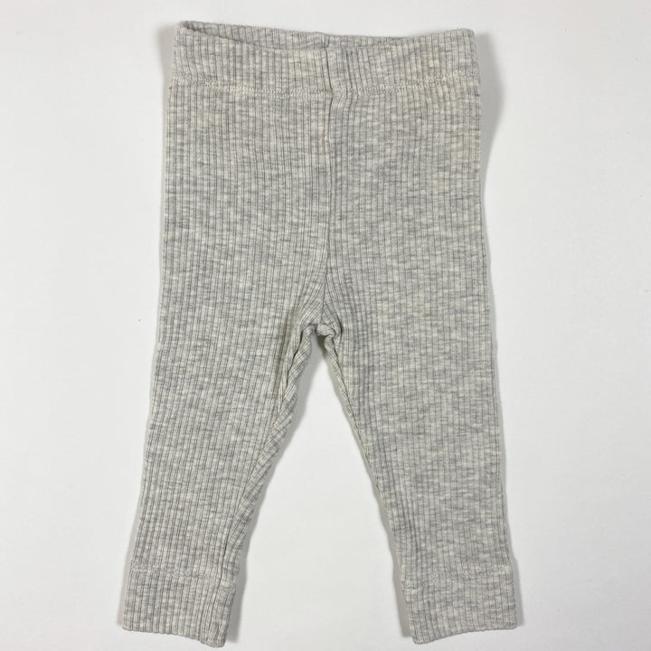 Jamie Kay light grey rib modal leggings NB