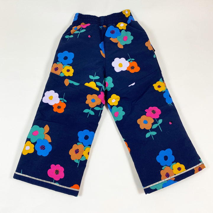 Hanna Andersson navy floral ski pants 90cm/3 3