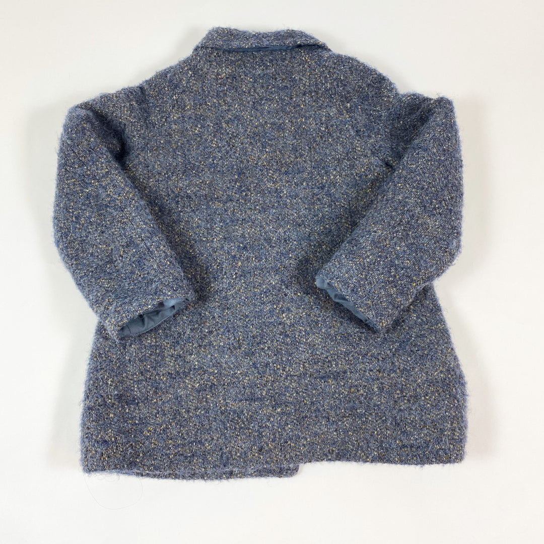 Zara violet blue tweed coat 4-5Y 3