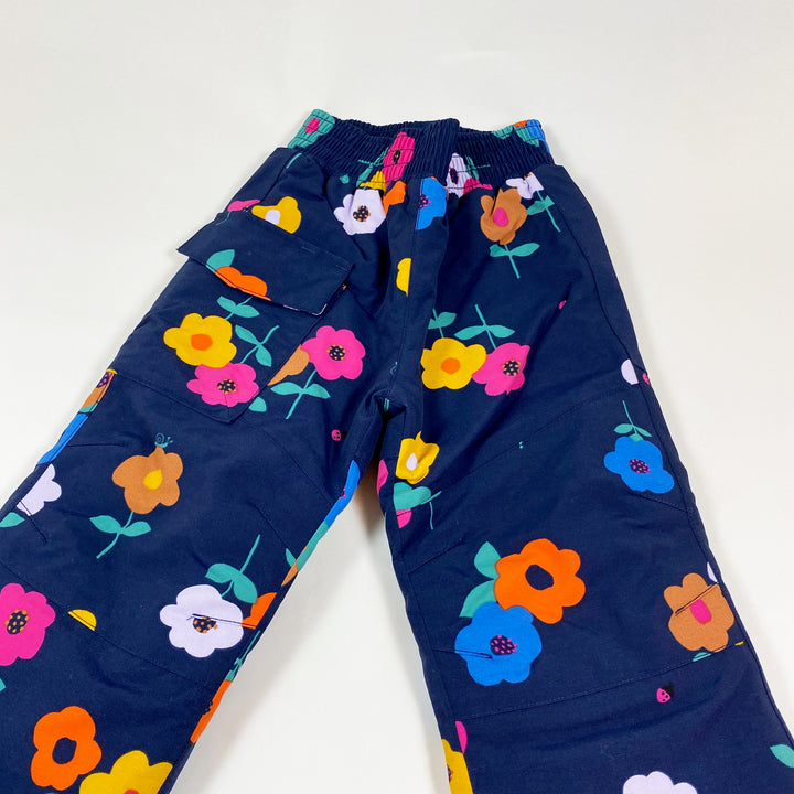 Hanna Andersson navy floral ski pants 90cm/3 2