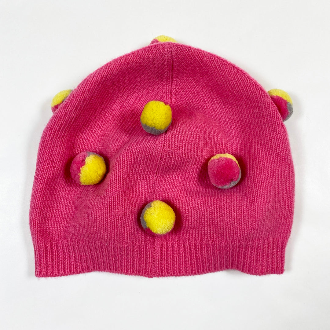 Il Gufo pink hat with pompons 54 (8a-12a) 2