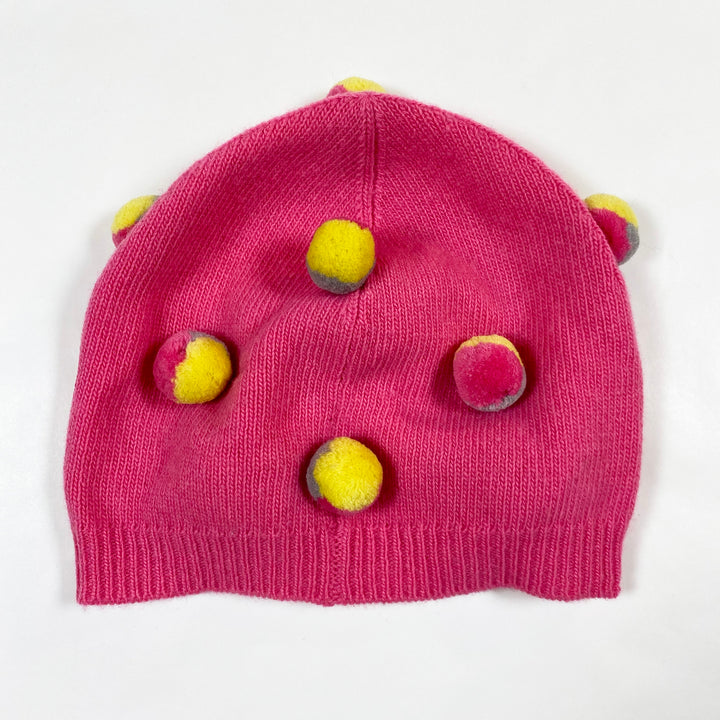 Il Gufo pink hat with pompons 54 (8a-12a) 2