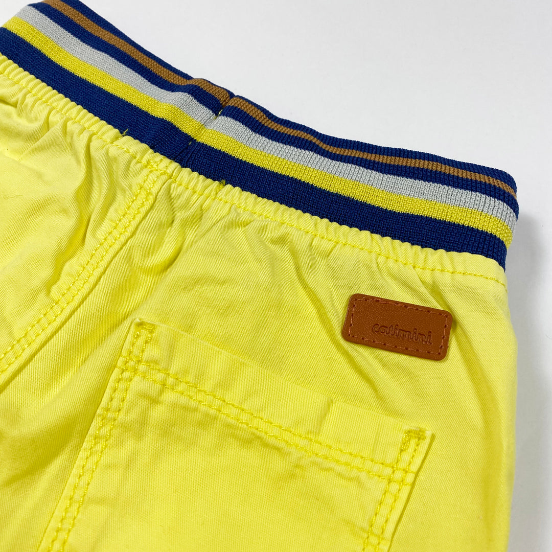 Catimini yellow shorts with elastic waist 18M/80 2
