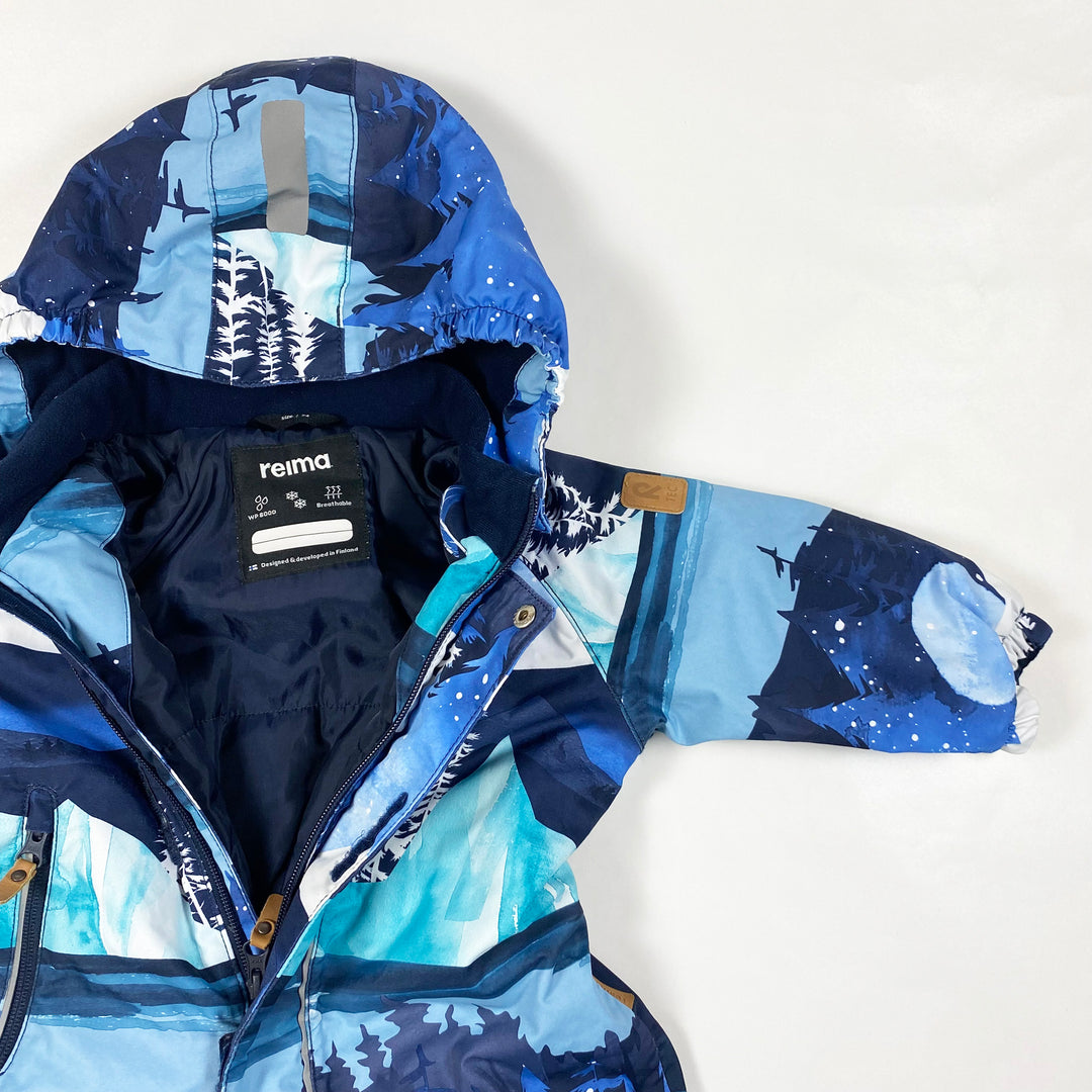 Reima blue multi-coloured snow suit 9-12M/74 2