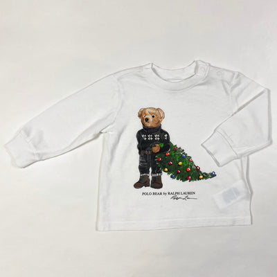 Ralph Lauren white christmas teddy t-shirt 9M 1