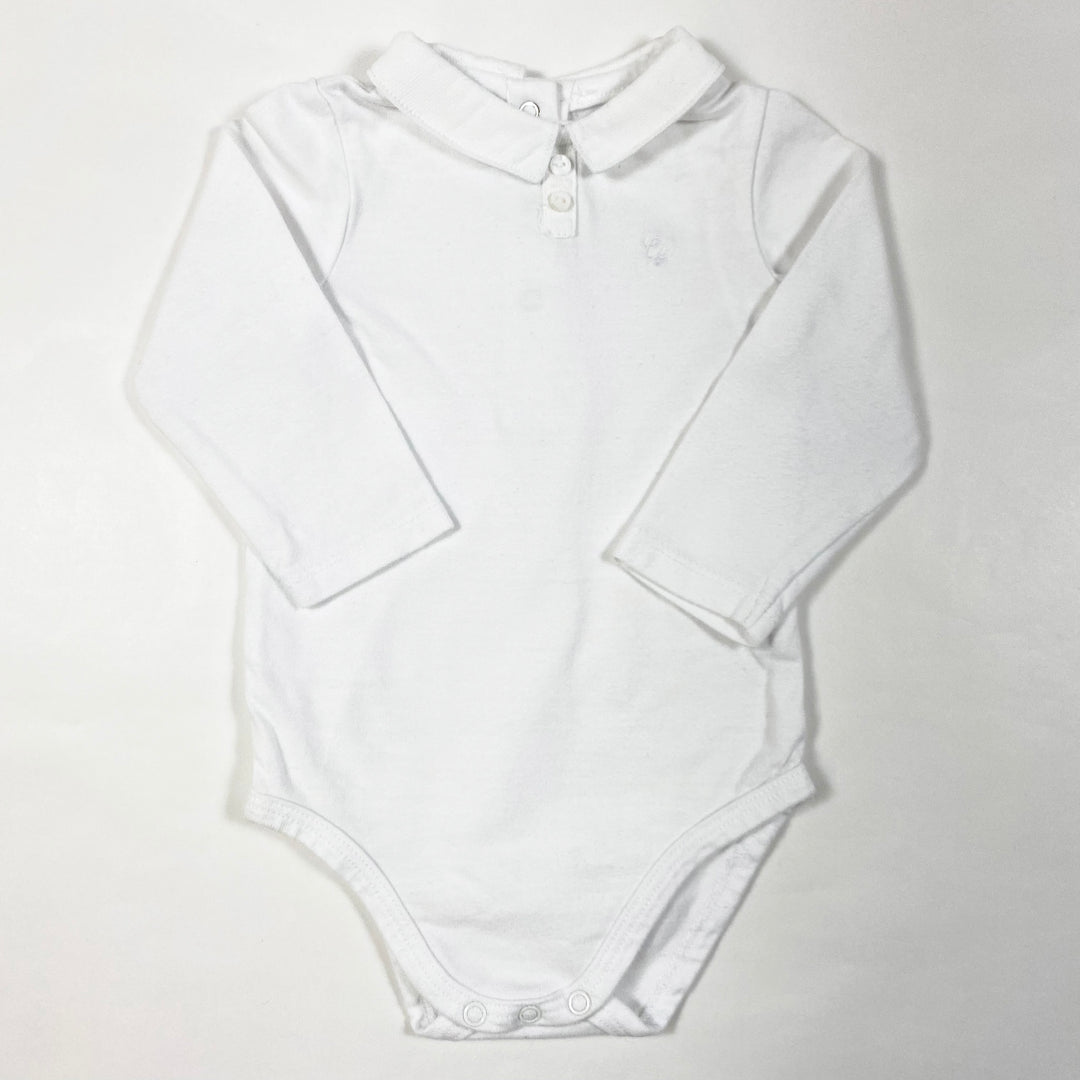 Cyrillus white long-sleeved collared body 6M/67 1