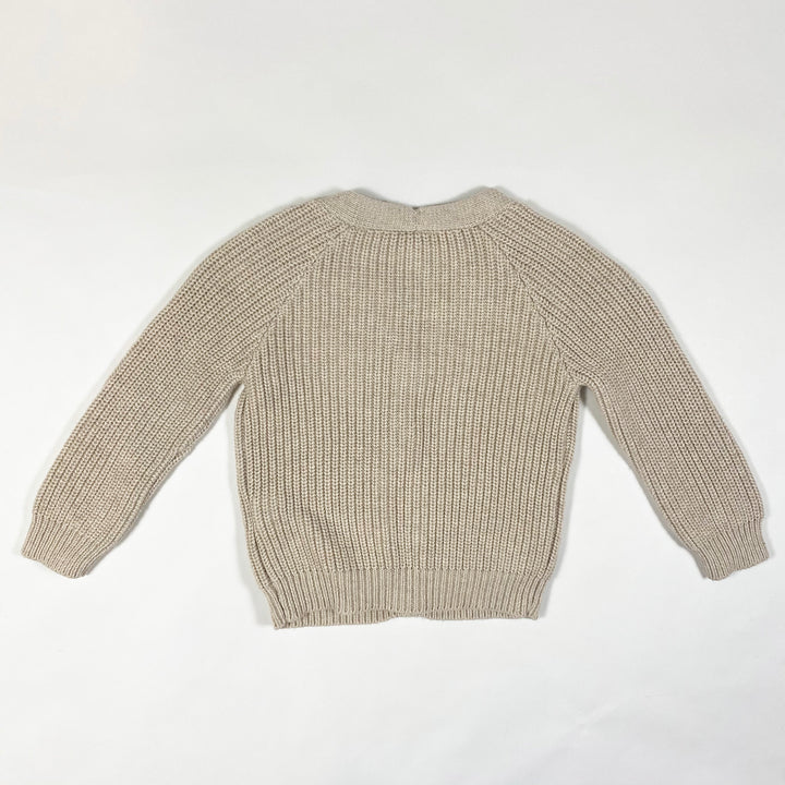 Jamie Kay oatmeal heavy knit cardigan 1Y