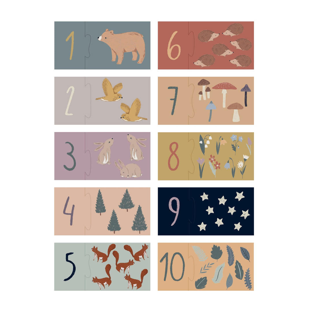 Sebra Nightfall 1-10 counting puzzle  Second Season one size 1
