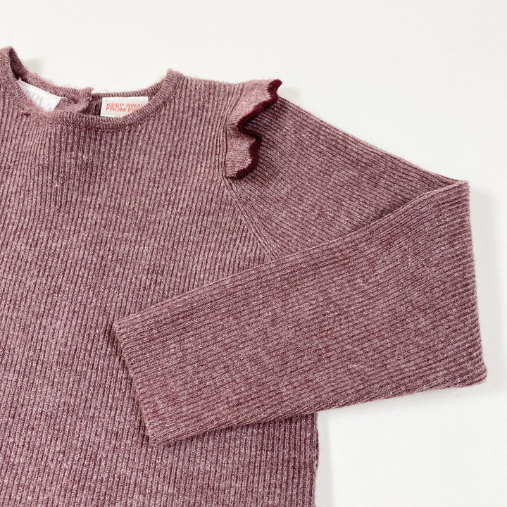 Zara purple rib knit sweater 12-18M/86