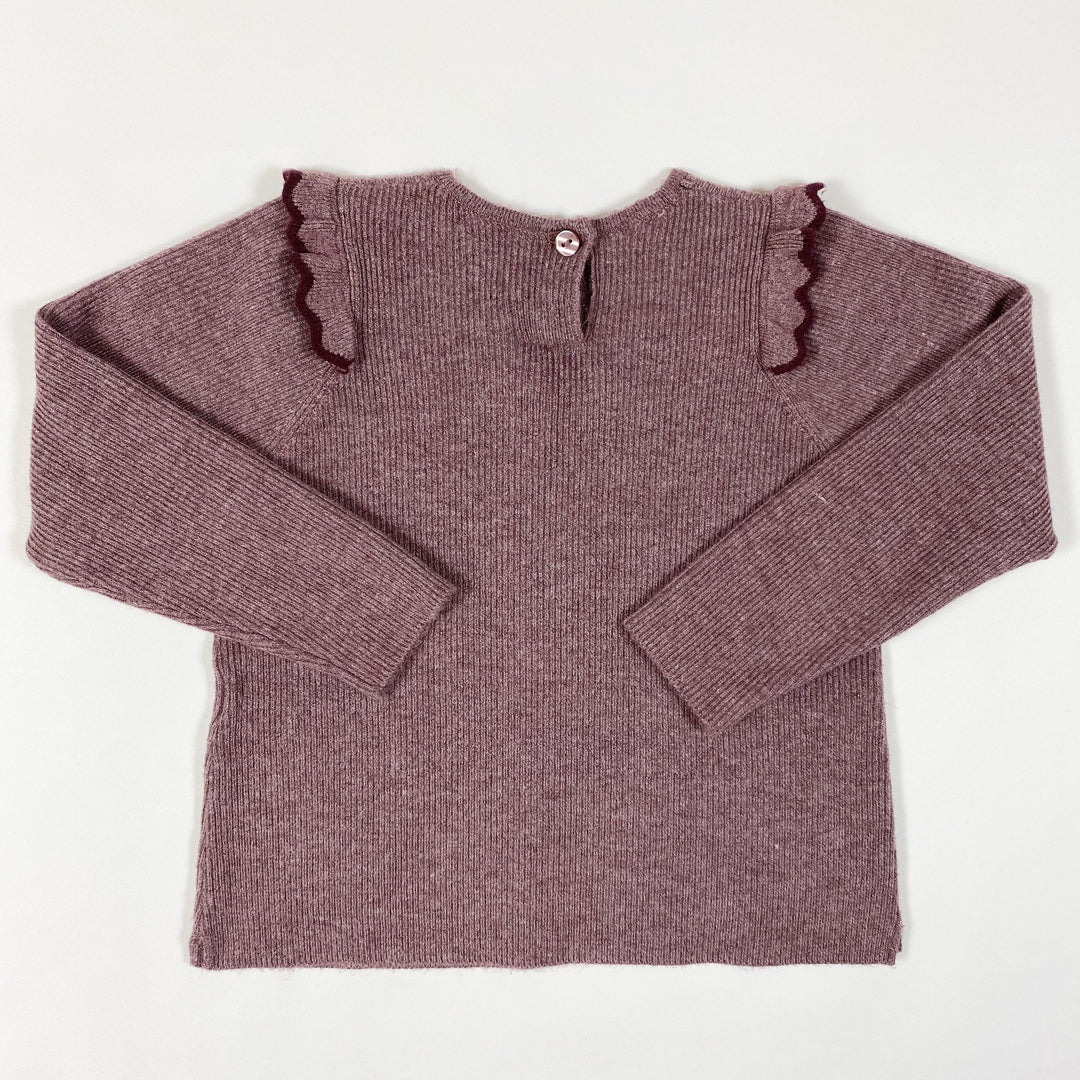 Zara purple rib knit sweater 12-18M/86