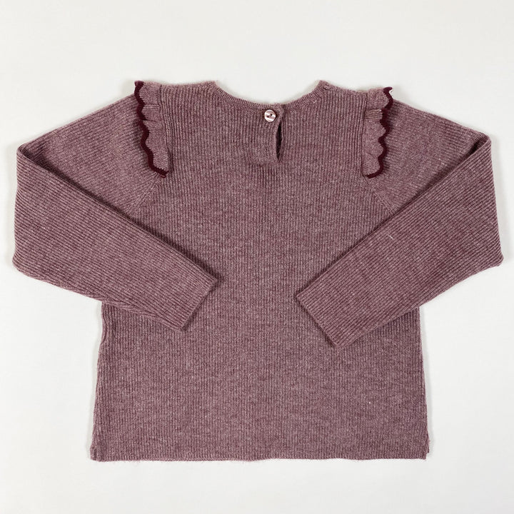 Zara purple rib knit sweater 12-18M/86